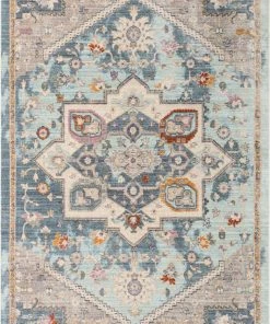 Well Woven Grote Global Vintage Medallion Blue Rug By Chill Rugs