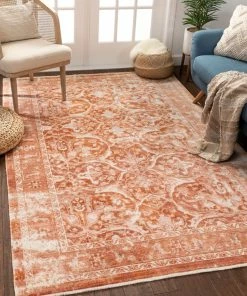 Well Woven Prospect Global Vintage Oriental Terracotta Rug