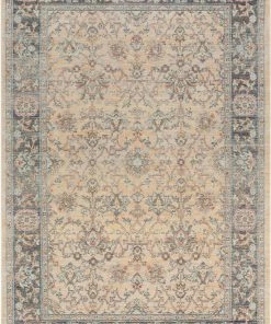 Well Woven Paley Global Vintage Oriental Floral Cream Rug