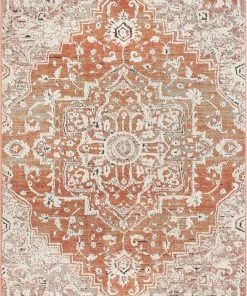 Well Woven Global Caine Vintage Persian Oriental Brick Rug