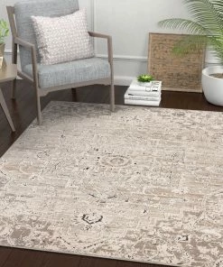 Well Woven Thea Vintage Persian Oriental Ivory Rug