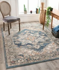 Well Woven Ursula Vintage Persian Oriental Black Rug Global