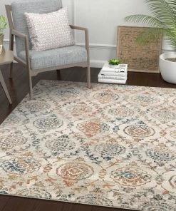 Well Woven Baird Modern Ogee Ivory Rug