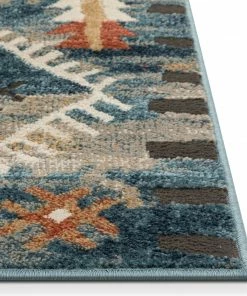 Well Woven Luci Global Moroccan Tribal Blue Rug