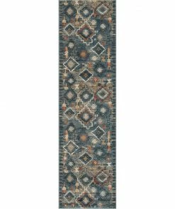 Well Woven Luci Global Moroccan Tribal Blue Rug
