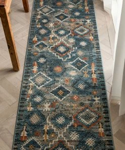 Well Woven Luci Global Moroccan Tribal Blue Rug
