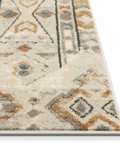 Well Woven Vanda Global Tribal Geometric Grey Rug