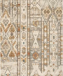 Well Woven Vanda Global Tribal Geometric Grey Rug