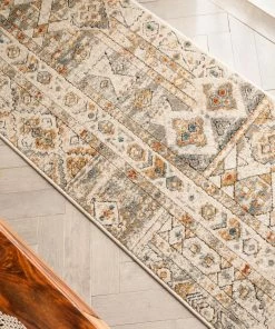 Well Woven Vanda Global Tribal Geometric Grey Rug