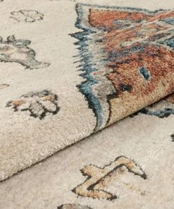 Well Woven Oliver Vintage Medallion Aztec Rust Cream Rug By Rebecca Propes