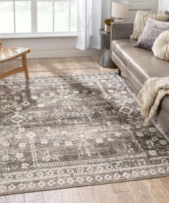 Well Woven Terni Vintage Tribal Medallion Beige Rug