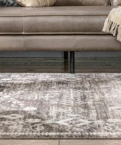 Well Woven Terni Vintage Tribal Medallion Beige Rug