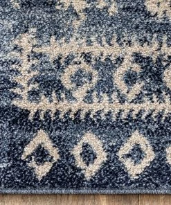 Well Woven Terni Vintage Tribal Medallion Blue Rug