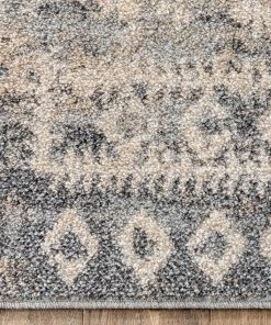 Well Woven Global Terni Vintage Tribal Medallion Light Blue Rug