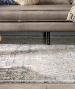 Well Woven Global Terni Vintage Tribal Medallion Light Blue Rug