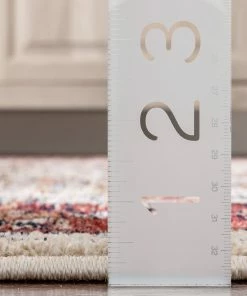 Well Woven Savona Persian Floral Medallion Red Rug