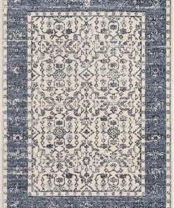 Well Woven Savona Persian Floral Medallion Blue Rug Global