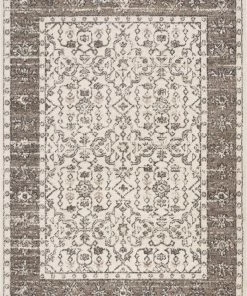 Well Woven Savona Persian Floral Medallion Brown Rug Global
