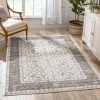 Well Woven Savona Persian Floral Medallion Brown Rug Global