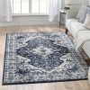 Well Woven Monza Vintage Medallion Oriental Blue Rug