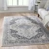 Well Woven Monza Vintage Medallion Oriental Grey Rug Global