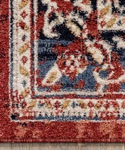 Well Woven Novara Vintage Oriental Medallion Pattern Red Rug