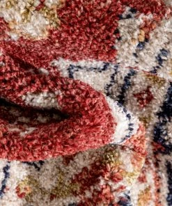 Well Woven Novara Vintage Oriental Medallion Pattern Red Rug