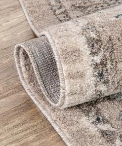 Well Woven Novara Vintage Oriental Medallion Pattern Beige Rug Global