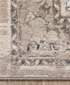 Well Woven Novara Vintage Oriental Medallion Pattern Beige Rug Global