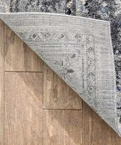 Well Woven Novara Vintage Oriental Medallion Pattern Grey Blue Rug Global