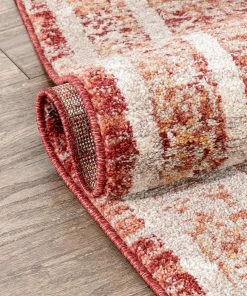 Well Woven Global Pesaro Vintage Oriental Medallion Red Rug