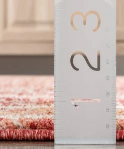 Well Woven Global Pesaro Vintage Oriental Medallion Red Rug