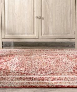 Well Woven Global Pesaro Vintage Oriental Medallion Red Rug