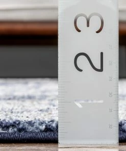 Well Woven Pesaro Vintage Oriental Medallion Blue Rug