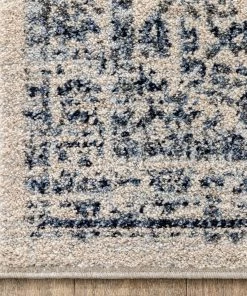 Well Woven Global Pesaro Vintage Oriental Medallion Light Blue Rug