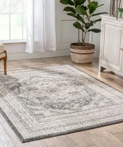 Well Woven Global Pesaro Vintage Oriental Medallion Brown Rug