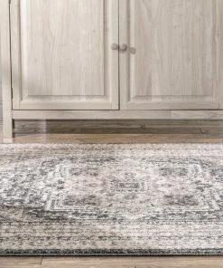 Well Woven Global Pesaro Vintage Oriental Medallion Brown Rug