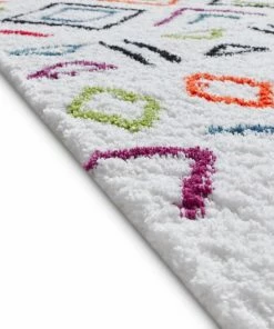 Well Woven Fes Cream Moroccan Ethnic Shag Rug Global