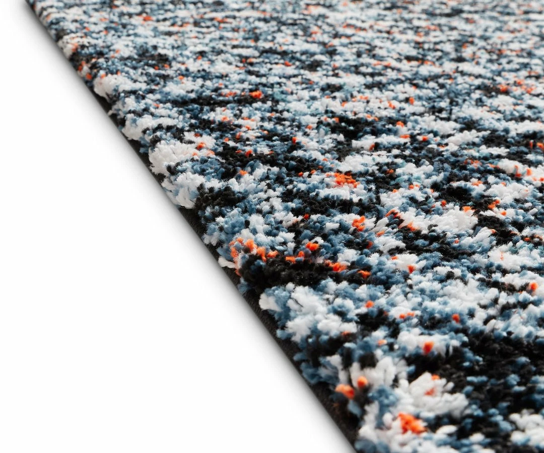 Well Woven Rouge Blue Mid-Century Shag Rug 3'11" X 5'3" 3 Well Woven Rouge Blue Mid-Century Shag Rug 3'11" X 5'3"