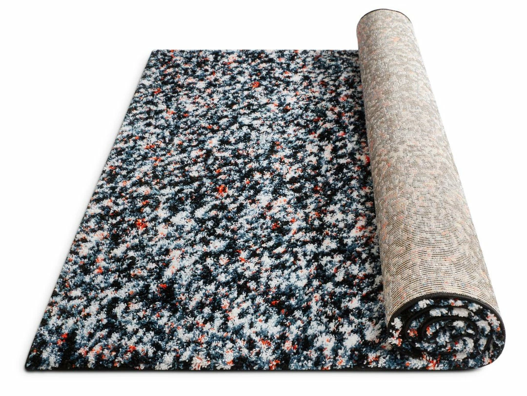 Well Woven Rouge Blue Mid-Century Shag Rug 3'11" X 5'3" 2 Well Woven Rouge Blue Mid-Century Shag Rug 3'11" X 5'3"