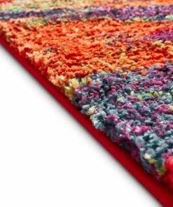 Well Woven Consta Multi Mid-Century Abstract Shag Rug