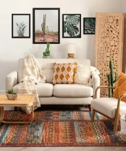 Well Woven Aragon Multi Mid-Century Tribal Scandinavian Rug