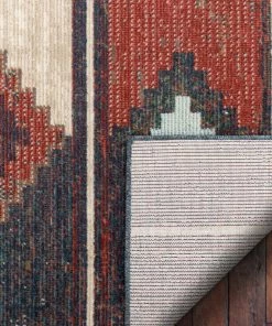 Well Woven Global Socorro Blue Mid-Century Scandinavian Southwestern Rug