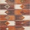 Well Woven Socorro Burnt Orange Mid-Century Scandinavian Southwestern Rug Global