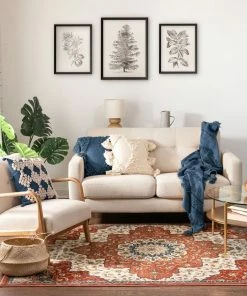 Well Woven Oracle Crimson Traditional Medallion Authentic Rug Global