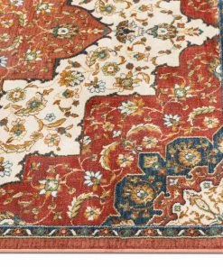 Well Woven Oracle Crimson Traditional Medallion Authentic Rug Global