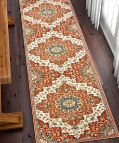 Well Woven Oracle Crimson Traditional Medallion Authentic Rug Global