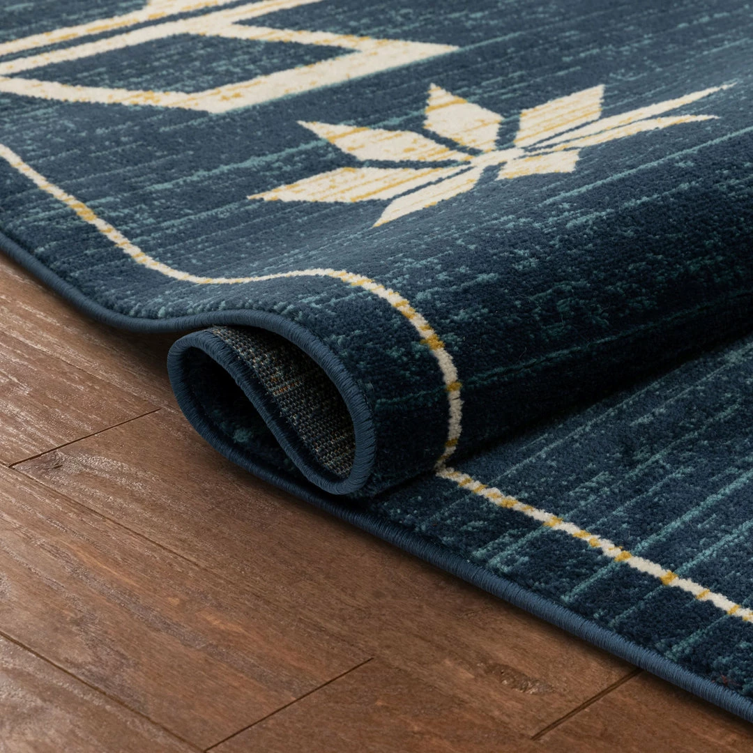 Well Woven Canton Southwestern Tribal Bohemian Blue Rug 8 Well Woven Canton Southwestern Tribal Bohemian Blue Rug