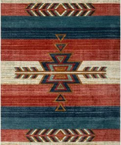 Well Woven Dustin Southwestern Tribal Medallion Crimson Rug Global