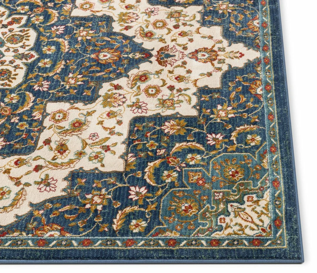 Well Woven Oracle Blue Traditional Medallion Authentic Rug 4 Well Woven Oracle Blue Traditional Medallion Authentic Rug